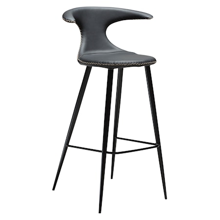 Barstol Flair Skinn - Svart