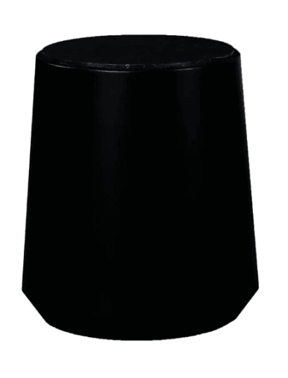 Trend Collection Iowa Sofabord Marmor Svart Ø45 x H50 cm – Sort Base