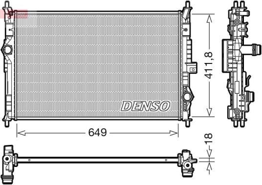 Radiator DENSO DRM21103 Radiator DENSO DRM21103