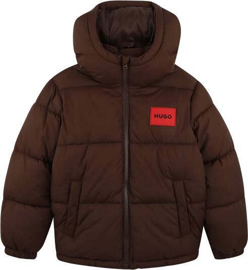 Hugo Kids Puffer Jacket CHICORY COFFEE 152