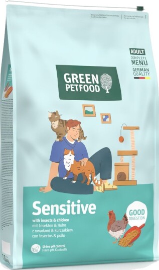 Green Petfood Faircat Sensitive Tørrfôr Til Katt Insekter 7.5 kg