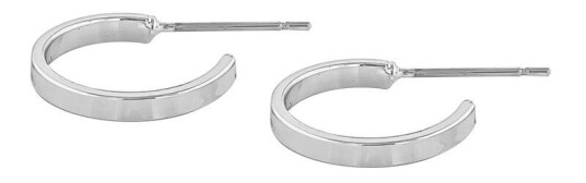 Snö Of Sweden Moe Ring Earring Plain Silver 15mm
