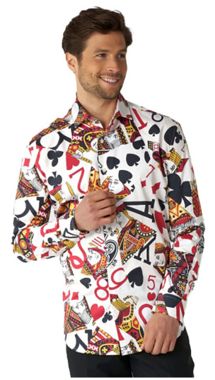 OppoSuits King of Clubs Skjorte - 37/38 OppoSuits King of Clubs Skjorte - 37/38