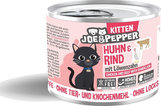 Joe & Pepper våtfôr Våtfôr til Kattunge & Kylling Storfe 200 g