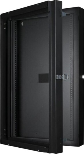 Lanview By Logon Rack Skap Double Section Veggmonterbar Svart Ral 9005 20U 19" Lanview By Logon Rack Skap Double Section Veggmonterbar Svart Ral 9005 20U 19"