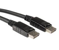 ROLINE 5m DisplayPort kabel Hann-Hann Magnetisk Svart