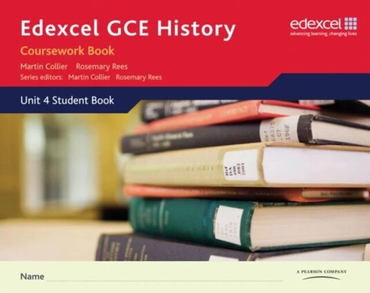 Edexcel Gce History A2 Unit 4 Coursework Book Av Rosemary Rees, Martin Collier