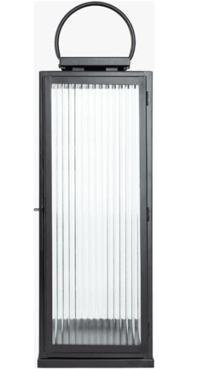 Halvor Bakke Brillar lanterne H56 Sort med rilleglass Halvor Bakke Brillar lanterne H56 Sort med rilleglass