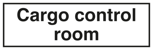 Cargo control room - Plast - 100 x 300 mm Cargo control room - Plast - 100 x 300 mm