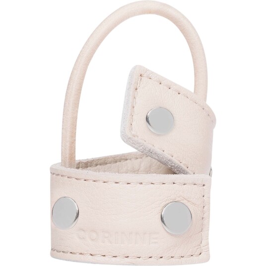 Corinne Leather Band Short Bendable Rivets - Cream - ONE SIZE
