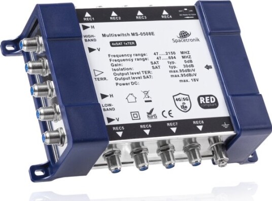 Šakotuvas Multiswitch 5/8 Spacetronik E-Series Ms-0508E