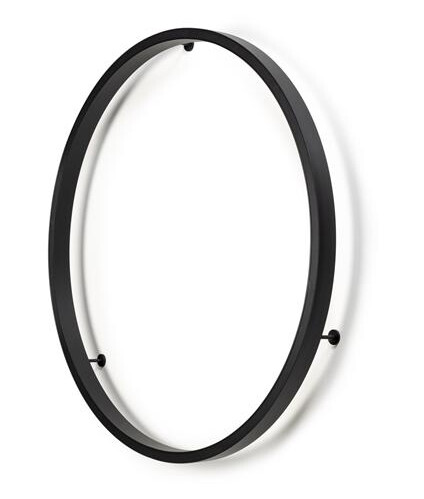Nemo Zirkol Circle Vegg Vegglampe Sort Ø100 3000K