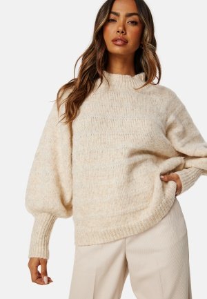 ONLY Celina Life High Pullover Birch Det: W Melange XL
