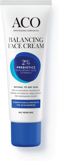 Aco Balancing Ansiktskrem 50 ml - Uparfymert, Dermalogisk Testet, Vegansk