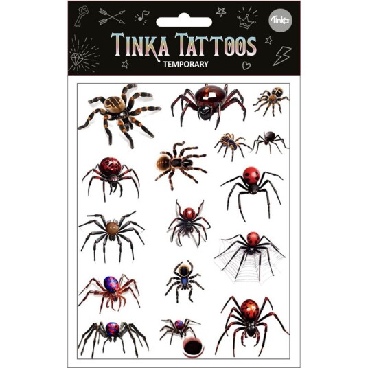 Tinka Tattoo Midlertidig Tatoveringer Edderkopper