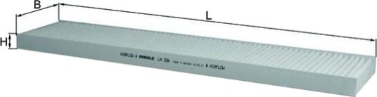 Kupefilter MAHLE LA 226