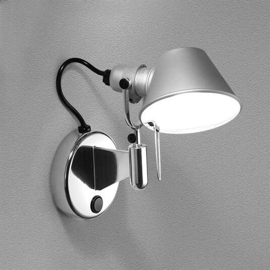 Ledpro Artemide Tolomeo Micro Faretto vegglampe sølv