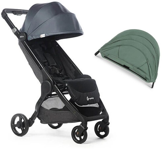Ergobaby Metro+ Trille inkl. Ekstra Kalesje Slate Grey/Sea Grass