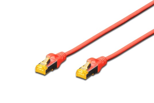 Digitus S-FTP PatchCord Cat6a. LSZH CU. Red. 3.0m Factory Sealed