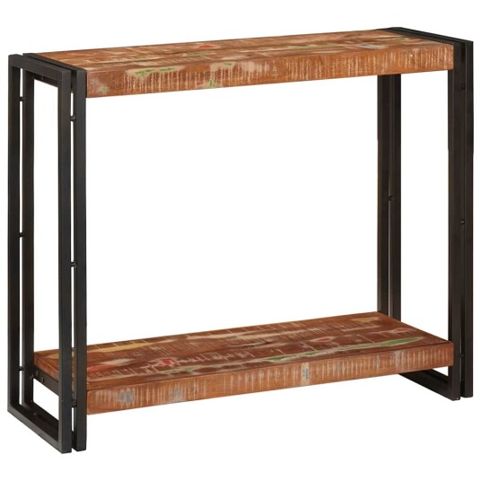  Konsollbord Flerfarget 90 x 33 x 75 cm gjenvunnet heltre