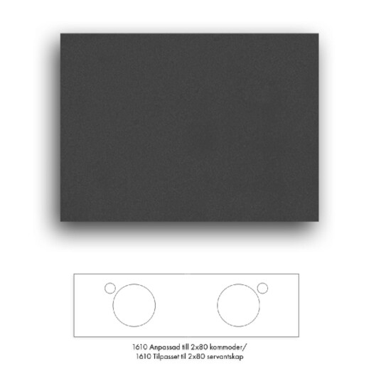 Macro Design Crown+ Dekton Benkeplate 161-201cm Eter / 161cm Macro Design Crown+ Dekton Benkeplate 161-201cm Eter / 161cm