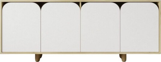 Bohem Konsollbord 180x180 cm - Brun/Hvit