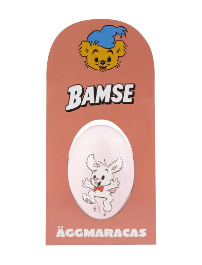 Barbo Toys Bamse Egg Shaker Rosa White One Size