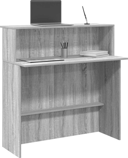 Resepsjonspult grå sonoma 100x50x103,5 cm konstruert tre