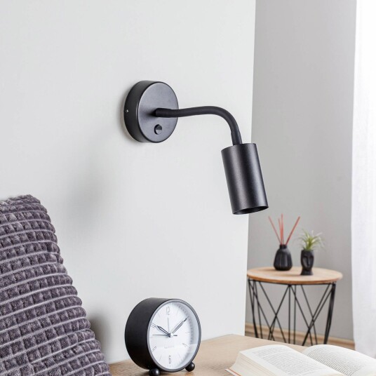 Euluna Vegglampe Eye Flex S, svart Euluna Vegglampe Eye Flex S, svart