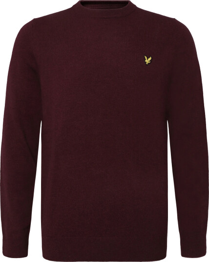 Lyle & Scott Lambswool Blend Crew Neck Jumper Burgundy S Lyle & Scott Lambswool Blend Crew Neck Jumper Burgundy S