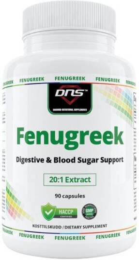 DNS Fenugreek   Bukkehornkløverekstrakt   90 Kapsler
