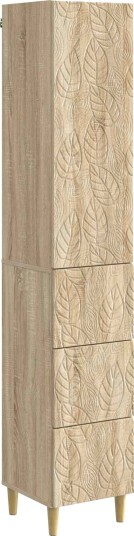 vidaXL Skapsett 2 pcs Sonoma eik 33 x 34,5 x 90 cm Konstruert tre