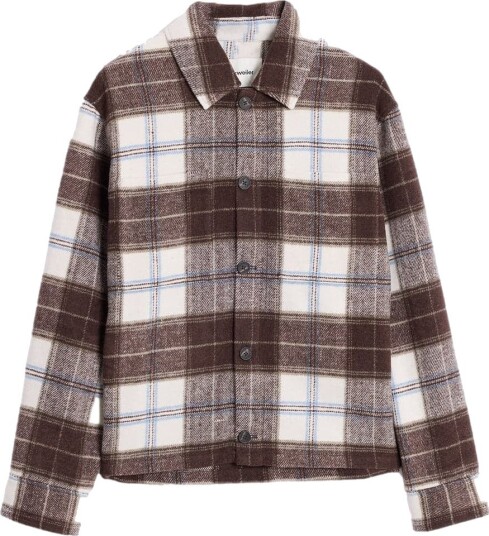 Holzweiler Mildew Check Overshirt Overshirt Brun Mønster XL