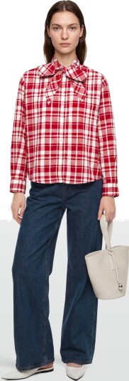 Maison Kitsune Axel Pussy Bow Shirt Red 36