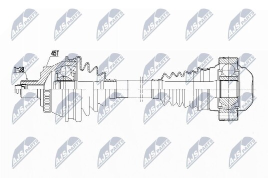 Nty Drivaksel NTY NPW AU 048 Nty Drivaksel NTY NPW AU 048