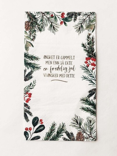 Serviett «En Fredelig Jul»