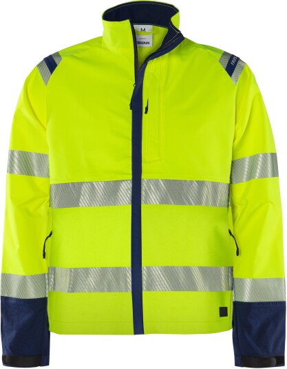 Fristads 4647 GSTP Stretch Varseljakke i varselgul/svart 2XL Fristads 4647 GSTP Stretch Varseljakke i varselgul/svart 2XL