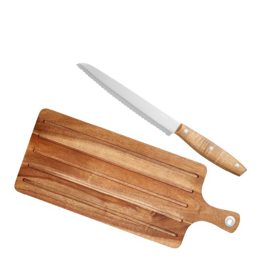 Dorre Kniv og skjærebrett 48x19 cm tre