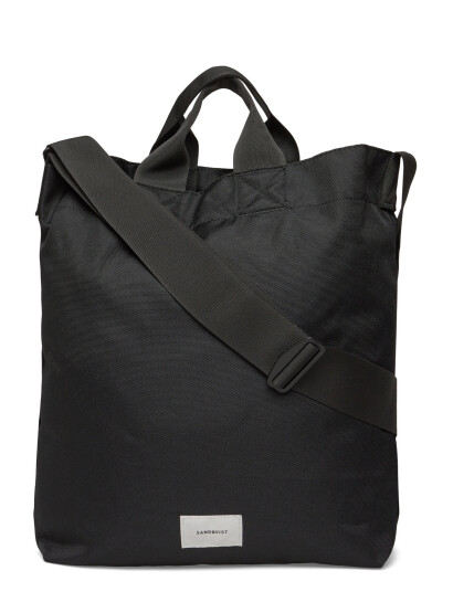 SANDQVIST Ground Shopper Bag   Black   ONE SIZE