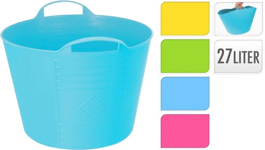 KURV FLEKSIBEL 27L 42x40x35cm (18) ASSORTERTE FARGER• KURV FLEKSIBEL 27L 42x40x35cm (18) ASSORTERTE FARGER•