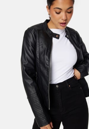 VILA Blue Coated Jacket Black 38