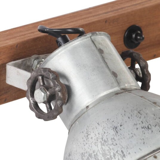 vidaXL Industriell vegglampe sølv 65x25 cm E27