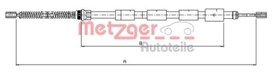Metzger Tautrekk parkeringsbrems METZGER 10.645