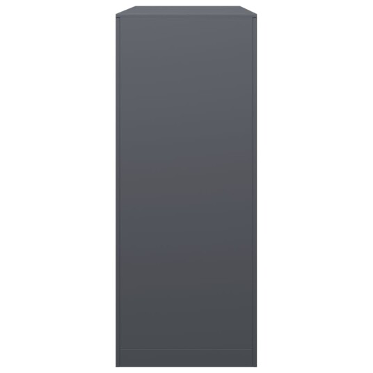 Vedstativ antrasitt 100x40x100 cm stål