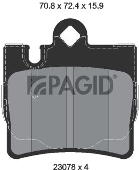 PAGID T1175N Bremseklosser