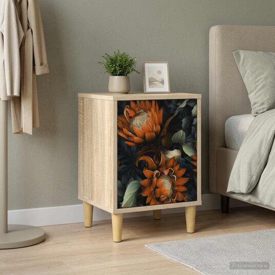 vidaXL Nattbordskap LOCHEM Sonoma eik 36 x 33 x 50 cm Konstruert tre