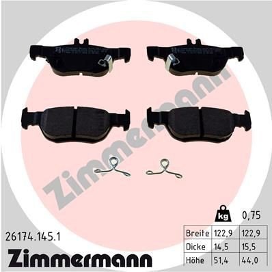 Bremseklosser ZIMMERMANN 26174.145.1