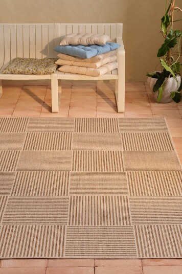 &Home Utendørs teppe Manarola Beige &Home Utendørs teppe Manarola Beige