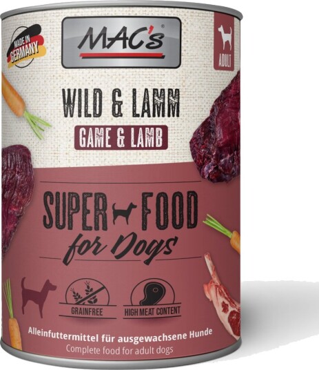 Mac'S Dog Adult 24 X 800 G Vilt & Lam