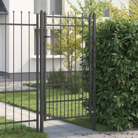 Gjerdeport HORST StÄl Svart LÄsbar Gjerdeport HORST StÄl Svart LÄsbar